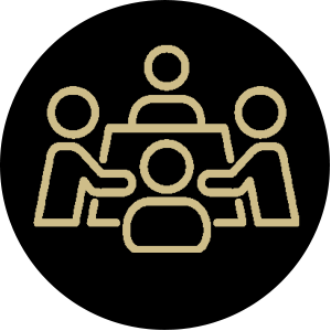 Icon für: Sitzgruppe mit Tisch